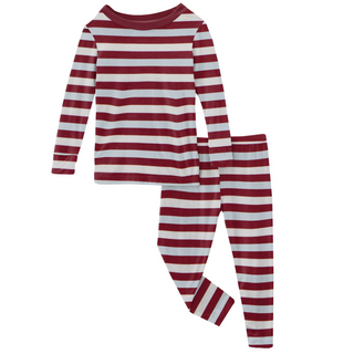 KicKee Pants Playground Stripe L/S Pajama Set, KicKee Pants, cf-size-5-years, cf-type-pajama-set, cf-vendor-kickee-pants, CM22, KicKee, KicKee Pants, KicKee Pants First Day of School, KicKee 