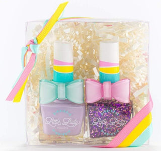 Lady Mermaid Duo Scented Nail Polish Set, Little Lady Products, cf-type-nail-polish, cf-vendor-little-lady-products, EB Girls, Glitter Nail Polish, Kids Nail Polish, Lady Lilac, Little Lady G