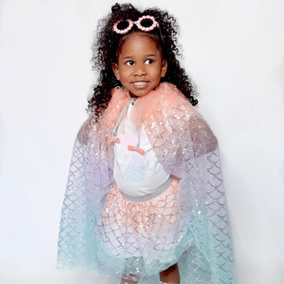 Mermaid Ombre Cape, Sweet Wink, Cape, JAN23, Mermaid Ombre, Mermaid Ombre Cape, Mermaids, Sweet Wink, Sweet Wink Cape, Sweet Wink Mermaid, Cape - Basically Bows & Bowties