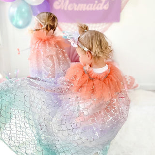 Mermaid Ombre Cape, Sweet Wink, Cape, JAN23, Mermaid Ombre, Mermaid Ombre Cape, Mermaids, Sweet Wink, Sweet Wink Cape, Sweet Wink Mermaid, Cape - Basically Bows & Bowties