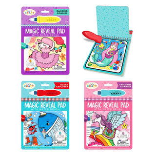 Let's Craft Magic Reveal Pad - Ocean, Unicorns, Dance, Bright Stripes, Bright Stripes Let's Craft Magic Reveal Pad, Activity Toys - Basically Bows & Bowties