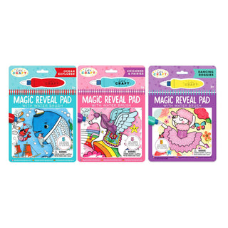 Let's Craft Magic Reveal Pad - Ocean, Unicorns, Dance, Bright Stripes, Bright Stripes Let's Craft Magic Reveal Pad, Activity Toys - Basically Bows & Bowties