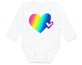 Magical Heart L/S White Bodysuit, Sweet Wink, cf-size-3-6-months, cf-type-onesie, cf-vendor-sweet-wink, CM22, JAN23, Magical Heart L/S White Bodysuit, Magical Heart Long Sleeve White Bodysuit