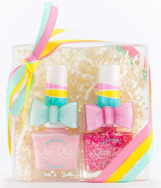 Marshmallow Princess Duo Scented Nail Polish Set, Little Lady Products, cf-type-nail-polish, cf-vendor-little-lady-products, EB Girls, Glitter Nail Polish, Kids Nail Polish, Little Lady Glitt