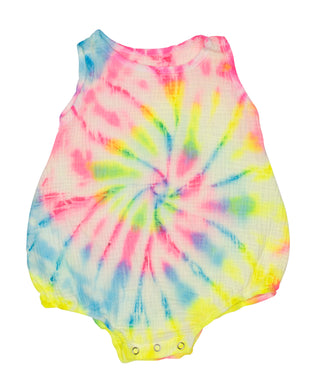 Fairwell Terra Romper in Neon Spiral, Fairwell, CM22, Fairwell, Fairwell Kids Clothing, Fairwell Neon Spiral, Fairwell Terra Romper, Fairwell Terra Romper in Neon Spiral, Fairwell Tie Dye, Fa