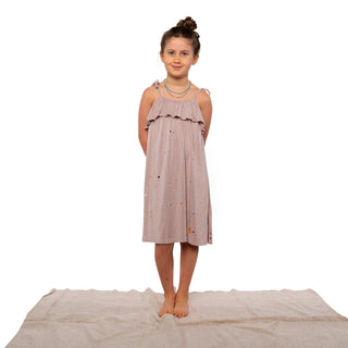 Fairwell Traveler Dress in Mallow Mist, Fairwell, cf-size-4y, cf-size-6y, cf-type-dress, cf-vendor-fairwell, CM22, Dress, Dresses, Fairwell, Fairwell Dress, Fairwell Kids Clothing, Fairwell T