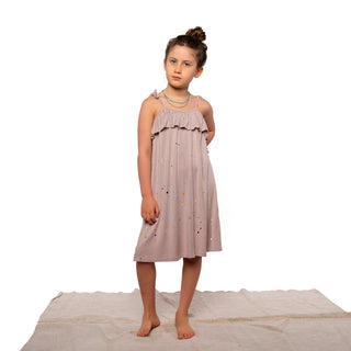 Fairwell Traveler Dress in Mallow Mist, Fairwell, cf-size-4y, cf-size-6y, cf-type-dress, cf-vendor-fairwell, CM22, Dress, Dresses, Fairwell, Fairwell Dress, Fairwell Kids Clothing, Fairwell T