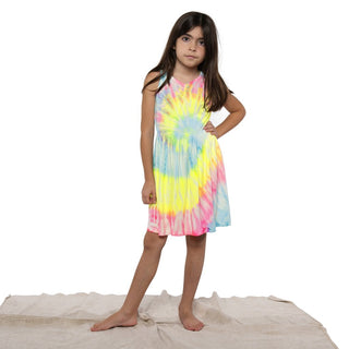 Fairwell Dancer Dress in Neon Spiral, Fairwell, CM22, Dress, Dresses, Fairwell, Fairwell Dancer Dress, Fairwell Dancer Dress in Neon Spiral, Fairwell Dress, Fairwell Kids Clothing, Fairwell N