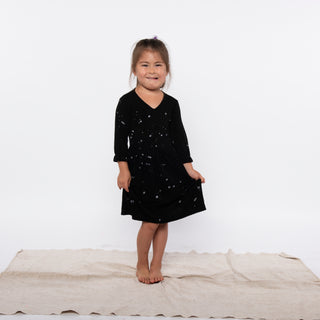 Fairwell Prairie Dress in Midnight Mist, Fairwell, CM22, Dress, Dresses, Fairwell, Fairwell Dress, Fairwell Kids Clothing, Fairwell Midnight Mist, Fairwell Prairie Dress, Fairwell Prairie Dre