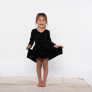 Fairwell Prairie Dress in Midnight Mist, Fairwell, CM22, Dress, Dresses, Fairwell, Fairwell Dress, Fairwell Kids Clothing, Fairwell Midnight Mist, Fairwell Prairie Dress, Fairwell Prairie Dre