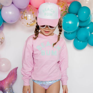 Beach Bum L/S Pink Sweatshirt, Sweet Wink, Beach Bum, Beach Bum L/S Pink Sweatshirt, BeachBum, cf-size-3t, cf-size-4t, cf-size-7-8y, cf-type-tee, cf-vendor-sweet-wink, CM22, JAN23, Sweatshirt