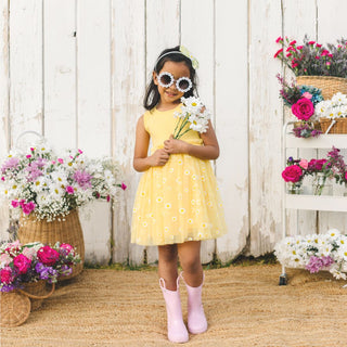 Sweet Wink Yellow Daisy Tank Tutu Dress, Sweet Wink, cf-size-2t, cf-type-dress, cf-vendor-sweet-wink, Easter, Easter Basket, Easter Skirt, EB Girls, Sweet Wink, Sweet Wink Daisy, Sweet Wink E