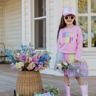 Sweet Wink Hip Hop L/S Sweatshirt - Pink, Sweet Wink, cf-size-2t, cf-size-3t, cf-size-4t, cf-type-tee, cf-vendor-sweet-wink, Easter, Easter Tee, EB Girls, Hip Hop Sweatshirt, Sweet Wink, Swee