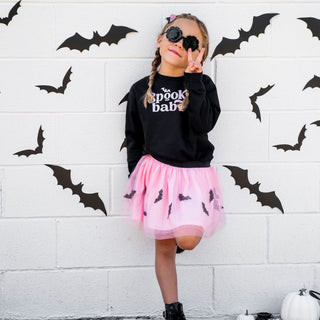 Spooky Babe L/S Sweatshirt - Black, Sweet Wink, cf-size-3t, cf-type-tee, cf-vendor-sweet-wink, CM22, Halloween, Halloween Shirt, Halloween Sweatshirt, Halloween Top, JAN23, Spooky Babe, Spook