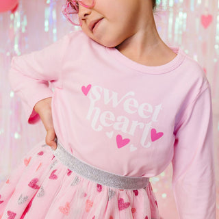 Sweet Wink Sweet Heart L/S Pink Tee, Sweet Wink, cf-size-18-24-months, cf-type-tee, cf-vendor-sweet-wink, JAN23, Sweet Heart, Sweet Wink, Sweet Wink Valentines Day, Valentine's Day Tee, Valen