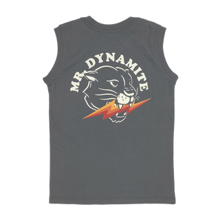 Tiny Whales Mr Dynamite Faded Black Muscle Tee, Tiny Whales, Boys, Boys Clothing, cf-size-6y, cf-size-8y, cf-type-shirt, cf-vendor-tiny-whales, Made in the USA, Mr Dynamite, Muscle Tee, Tiny 