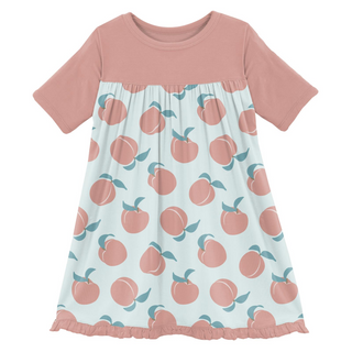 KicKee Pants Fresh Air Peaches Classic S/S Swing Dress, KicKee Pants, Classic S/S Swing Dress, CM22, Fresh Air Peaches, KicKee Pants, KicKee Pants Classic S/S Swing Dress, KP Road Trip, S/S S