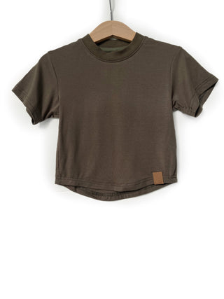 Little Bipsy Oversized Bamboo Tee - Army Green, Little Bipsy Collection, Army Green, Bamboo Tee, JAN23, Little Bipsy, Little Bipsy Fall 2022, Little Bipsy Oversized Bamboo Tee, Little Bipsy T