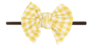 Baby Bling Mustard Gingham / Brown Printed DEB Skinny Headband, Baby Bling, Baby Baby Bling Headbands, Baby Bling, Baby Bling Deb, Baby Bling DEB Bow, Baby Bling Headband, Baby Bling Headband