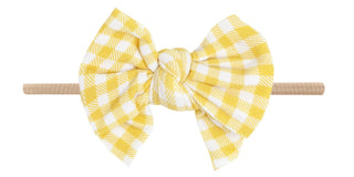 Baby Bling Mustard Gingham / Blush Printed DEB Skinny Headband, Baby Bling, Baby Baby Bling Headbands, Baby Bling, Baby Bling Deb, Baby Bling DEB Bow, Baby Bling Headband, Baby Bling Headband