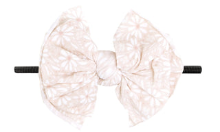 Baby Bling White Daisy / Black FAB-BOW-LOUS Skinny Headband, Baby Bling, Baby Baby Bling Headbands, Baby Bling, Baby Bling FAB-BOW-LOUS, Baby Bling FAB-BOW-LOUS Skinny Headband, Baby Bling He