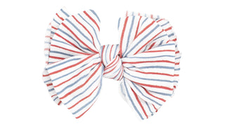 Baby Bling Americana Stripe Printed FAB-BOW-LOUS Clip, Baby Bling, Babby Bling headband, Baby Bling, Baby Bling 4th of July, Baby Bling 4th of July Headband, Baby Bling Americana Stripe, Baby