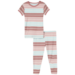 KicKee Pants Active Stripe S/S Pajama Set, KicKee Pants, cf-size-10-years, cf-size-2t, cf-size-3t, cf-size-6-years, cf-size-8-years, cf-type-pajama-set, cf-vendor-kickee-pants, CM22, KicKee, 