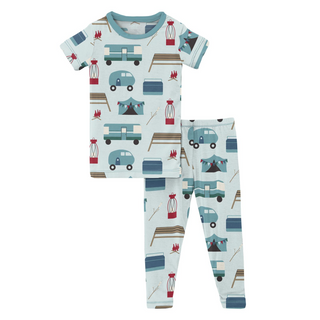 KicKee Pants Fresh Air Camping S/S Pajama Set, KicKee Pants, cf-size-4t, cf-type-pajama-set, cf-vendor-kickee-pants, CM22, Fresh Air Camping, KicKee, KicKee Pants, KicKEe Pants Pajama Set, Ki