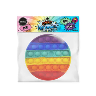 Pop It Fidget Toy - Rainbow Circle, Top Trenz, EB Boys, EB Girls, Fidget, Fidget toy, Fidgety Toy, In N  Out, In N Out Pop It, Pop It Fidget Toy, Pop It Toy, Stocking Stuffer, Stocking stuffe