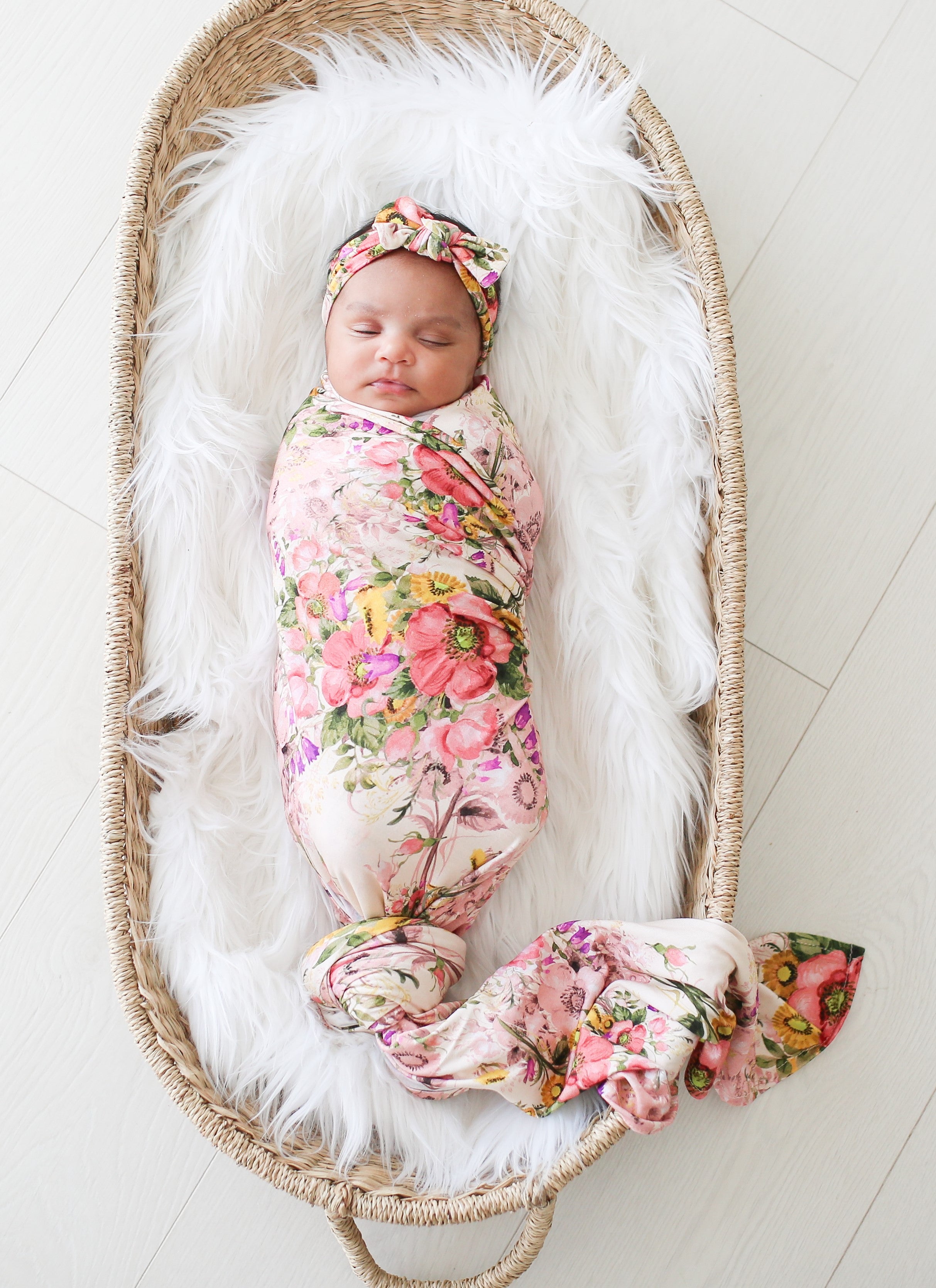 Posh Peanut deals Marley Swaddle and Headband with Bow