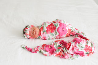 Posh Peanut Maui Swaddle & Headband Set, Posh Peanut, Posh Peanut, Posh PEanut Floral, Posh Peanut Maui, Posh Peanut Maui Swaddle & Headband Set, Posh Peanut Summer 2020, Posh PEanut Swaddle,