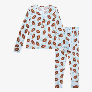 Posh Peanut Field Day Women's L/S Pajama Set, Posh Peanut, cf-size-3xl-20-22, cf-type-womens-pajama-set, cf-vendor-posh-peanut, Football, Pajama, Pajamas, Posh Peanut, Posh Peanut Fall 2021, 