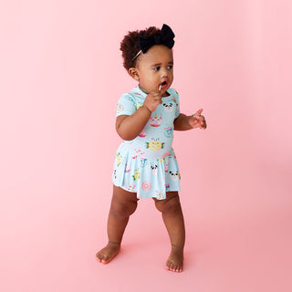 Posh Peanut Donuts S/S Basic Twirl Skirt Bodysuit, Posh Peanut, cf-size-3-6-months, cf-size-6-12-months, cf-type-dress, cf-vendor-posh-peanut, Donuts, Posh Peanut, Posh Peanut Donuts, Posh Pe