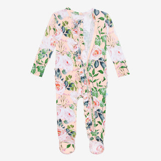 Posh Peanut Harper Ruffled Zippered Footie, Posh Peanut, cf-size-12-18-months, cf-size-18-24-months, cf-type-footie, cf-vendor-posh-peanut, Posh Peanut, Posh Peanut Footie, Posh Peanut Footie