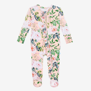 Posh Peanut Harper Ruffled Zippered Footie, Posh Peanut, cf-size-12-18-months, cf-size-18-24-months, cf-type-footie, cf-vendor-posh-peanut, Posh Peanut, Posh Peanut Footie, Posh Peanut Footie