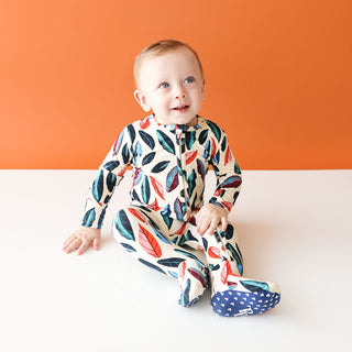 Posh Peanut Casper Zippered Footie, Posh Peanut, cf-size-0-3-months, cf-size-12-18-months, cf-size-18-24-months, cf-size-3-6-months, cf-size-6-9-months, cf-size-9-12-months, cf-type-footie, c