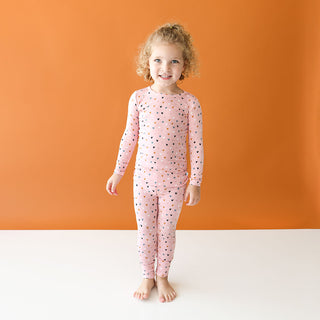 Posh Peanut Cassidy L/S Basic Loungewear, Posh Peanut, cf-size-12-18-months, cf-size-6-12-month, cf-type-pajama-set, cf-vendor-posh-peanut, Heart, Hearts, Pajama, Pajamas, Posh Peanut, Posh P