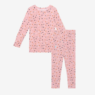 Posh Peanut Cassidy L/S Basic Loungewear, Posh Peanut, cf-size-12-18-months, cf-size-6-12-month, cf-type-pajama-set, cf-vendor-posh-peanut, Heart, Hearts, Pajama, Pajamas, Posh Peanut, Posh P