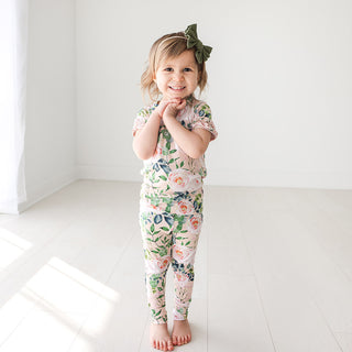 Posh Peanut Harper Basic S/S Micro Ruffled Shirt & Long Pants, Posh Peanut, cf-size-4t, cf-size-5t, cf-size-7y, cf-size-9y, cf-type-pajama-set, cf-vendor-posh-peanut, Pajama, Pajamas, Posh Pe