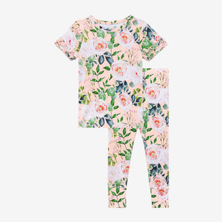 Posh Peanut Harper Basic S/S Micro Ruffled Shirt & Long Pants, Posh Peanut, cf-size-4t, cf-size-5t, cf-size-7y, cf-size-9y, cf-type-pajama-set, cf-vendor-posh-peanut, Pajama, Pajamas, Posh Pe