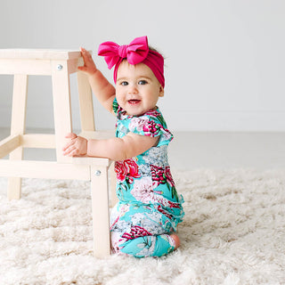 Posh Peanut Eloise Ruffled Capsleeve Henley Romper, Posh Peanut, cf-size-12-18-months, cf-size-6-9-months, cf-size-9-12-months, cf-type-romper, cf-vendor-posh-peanut, Posh Custom Sale, Posh P