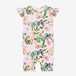 Posh Peanut Harper Ruffled Capsleeve Short Length Romper, Posh Peanut, cf-size-0-3-months, cf-size-12-18-months, cf-size-18-24-months, cf-size-2t, cf-size-3-6-months, cf-size-6-9-months, cf-s