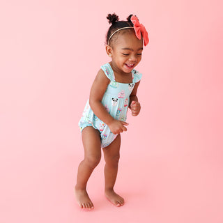 Posh Peanut Donuts Basic Ruffled Capsleeve Bubble Romper, Posh Peanut, cf-size-0-3-months, cf-size-12-18-months, cf-size-18-24-months, cf-size-2t, cf-size-3-6-months, cf-size-6-12-months, cf-