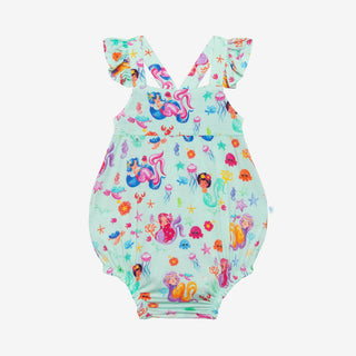 Posh Peanut Kai Basic Ruffled Capsleeve Bubble Romper, Posh Peanut, cf-size-0-3-months, cf-size-18-24-months, cf-size-3-6-months, cf-type-romper, cf-vendor-posh-peanut, Mermaid, Mermaids, Pos