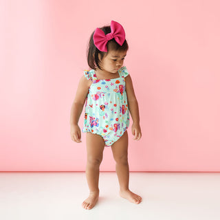 Posh Peanut Kai Basic Ruffled Capsleeve Bubble Romper, Posh Peanut, cf-size-0-3-months, cf-size-18-24-months, cf-size-3-6-months, cf-type-romper, cf-vendor-posh-peanut, Mermaid, Mermaids, Pos