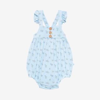 Posh Peanut Grace Henley Ruffled Capsleeve Bubble Romper, Posh Peanut, cf-size-0-3-months, cf-type-romper, cf-vendor-posh-peanut, Posh Peanut, Posh Peanut Grace, Posh Peanut Grace Henley Ruff