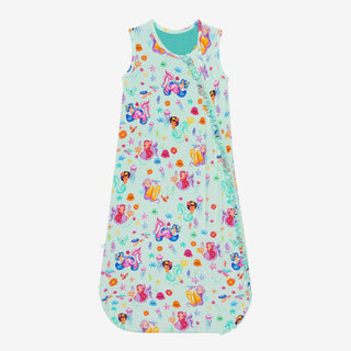 Posh Peanut .5 Tog Ruffled Sleeveless Sleep Bag - Kai, Posh Peanut, cf-size-0-6-months, cf-type-sleep-bag, cf-vendor-posh-peanut, Mermaid, Mermaids, Posh Custom Sale, Posh Peanut, Posh Peanut