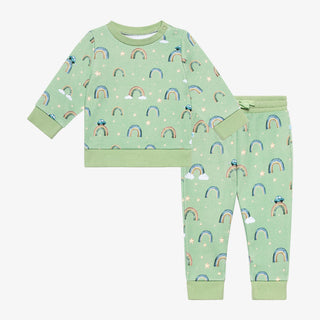 Posh Peanut Desean L/S Sweatshirt & Jogger Set, Posh Peanut, cf-size-18-24-months, cf-size-6-12-months, cf-type-2pc-set, cf-vendor-posh-peanut, French Terry Cotton, Posh Peanut, Posh Peanut D