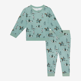 Posh Peanut Wallace L/S Sweatshirt & Jogger Set, Posh Peanut, cf-size-18-24-months, cf-type-2pc-set, cf-vendor-posh-peanut, French Terry Cotton, Posh Peanut, Posh Peanut Beckford, Posh Peanut