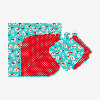 Posh Peanut Ladybug & Rose Petal Polka Dot & Lovey Set, Posh Peanut, cf-type-patoo, cf-vendor-posh-peanut, Ladybug, Ladybugs, Patoo, PAtoo & Lovey Set, Posh Peanut, Posh Peanut Blanket, Posh 